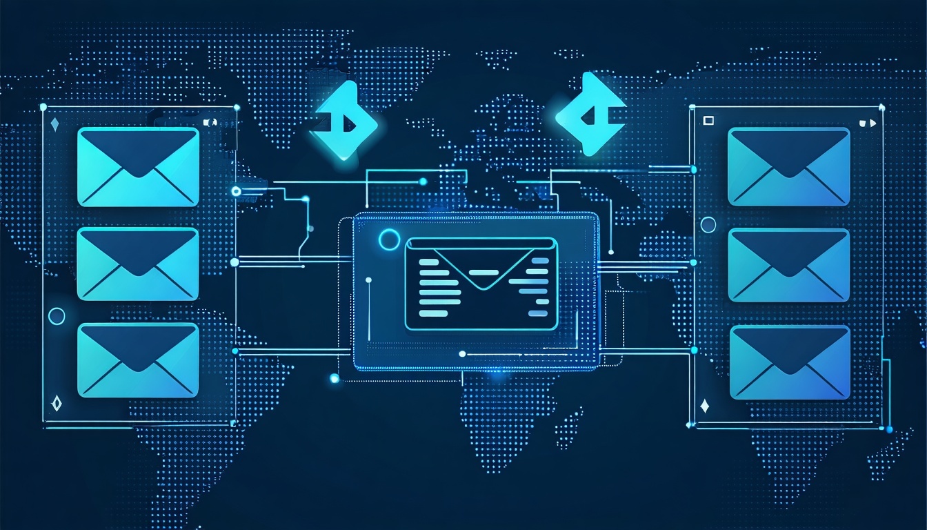 Os servidores de e-mail se comunicam entre si usando DomainKeys Identified Mail DKIM, um método que ajuda a verificar a autenticidade do remetente do e-mail. Quando um usuário compõe e envia um e-mail, seu cliente de e-mail faz interface com o servidor de e-mail de saída.