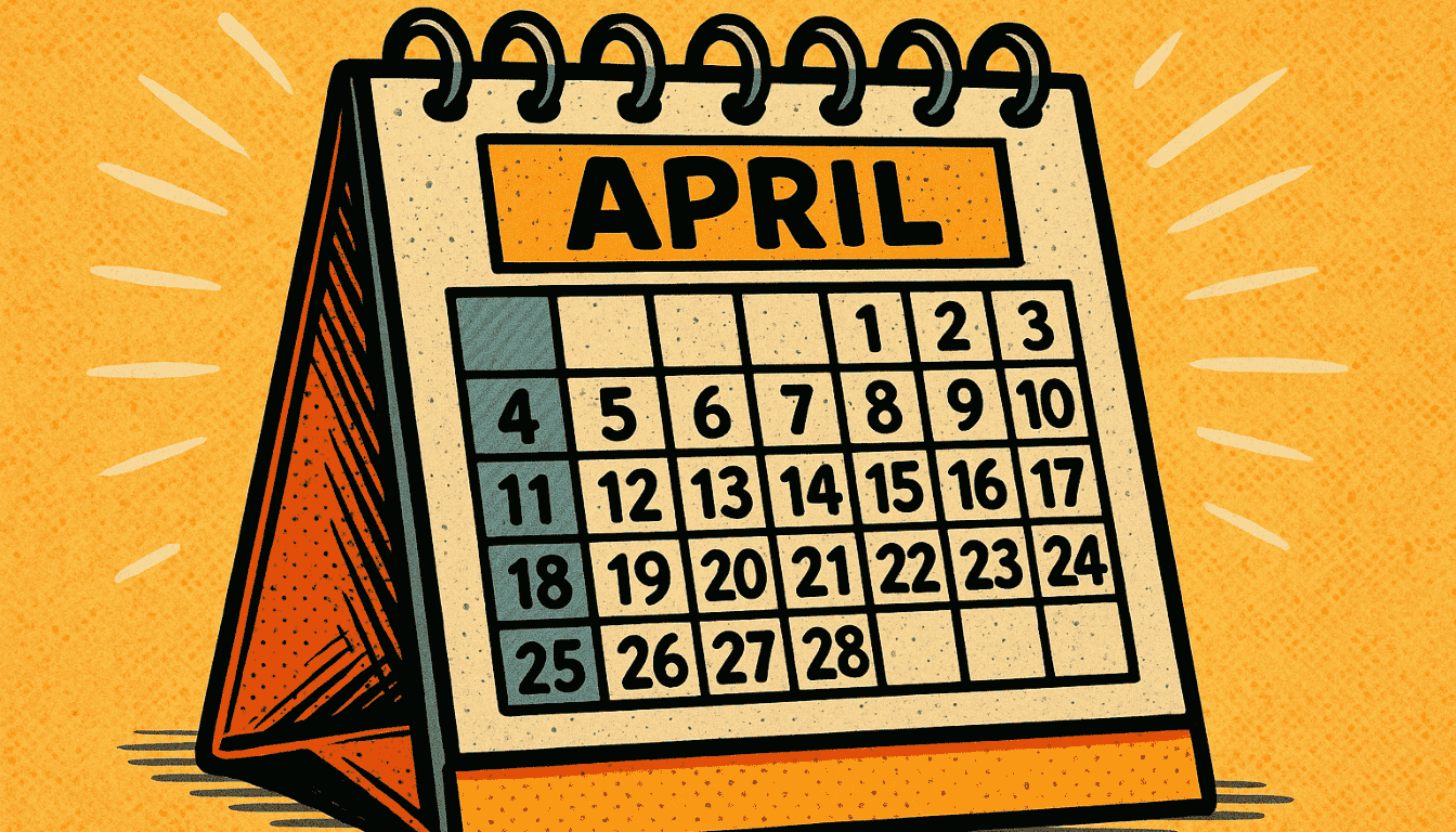 Calendário de mesa do BIMI
